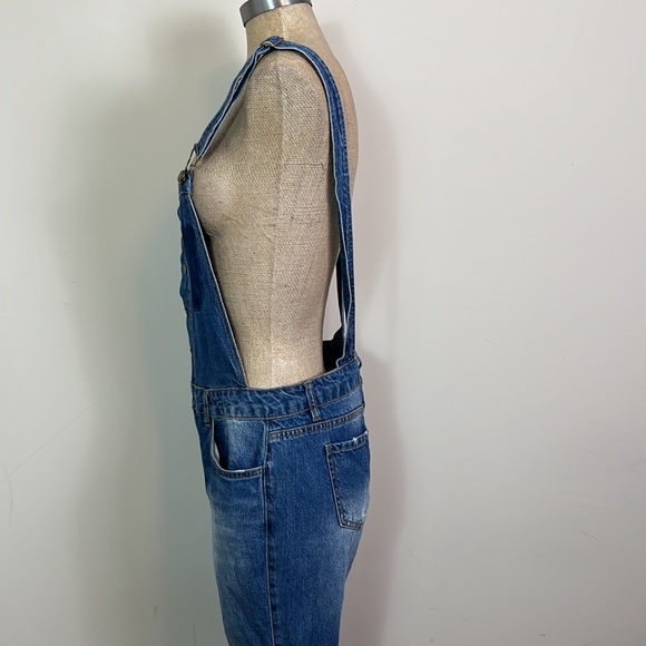 Life in Progress Jumper Overall Women Sz Small 100% Cotton Adjustable Straps - Picture 6 of 11